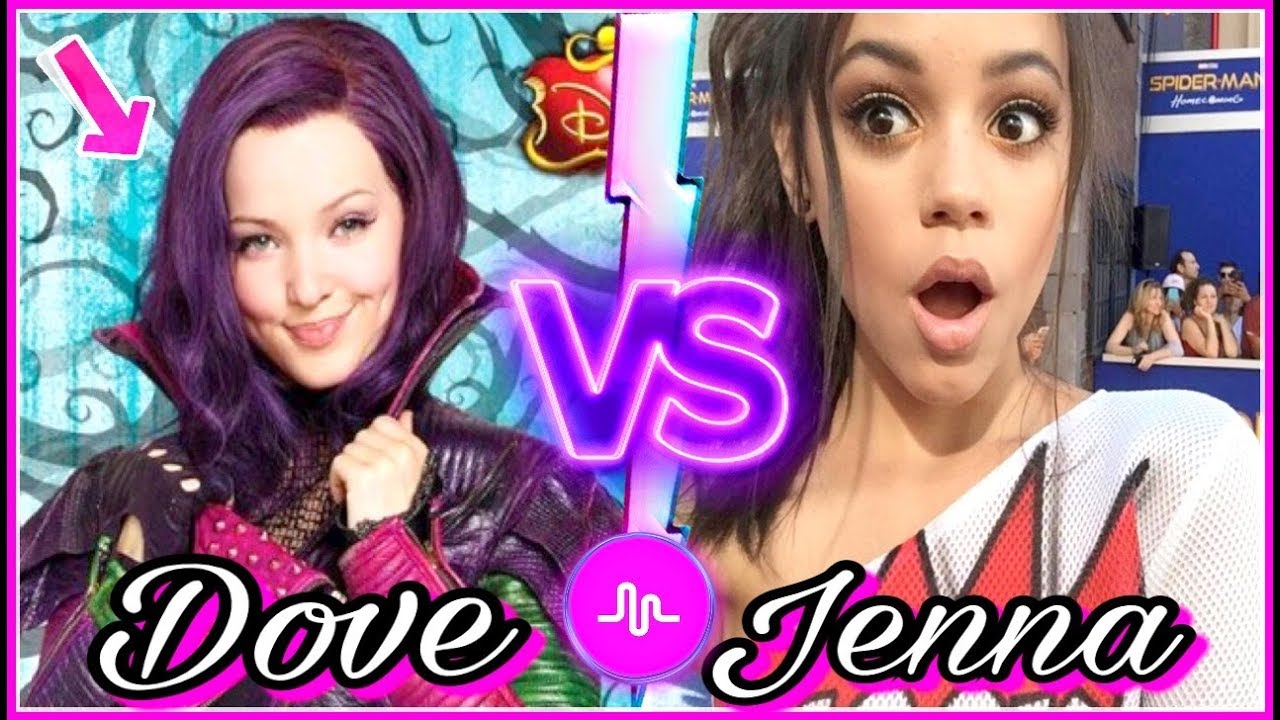 Disney Descendants DOVE CAMERON VS JENNA ORTEGA Stuck In The Middle | Musical.ly Battle 2017
