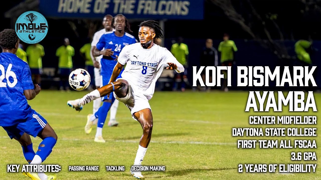 Bismark Ayamba | Center Midfielder highlights | All FSCAA first team | Daytona state college