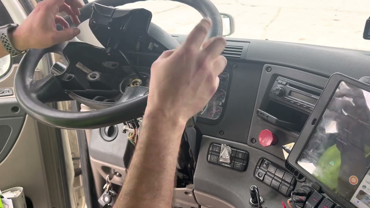 How to install air clock spring Freighliner Cascadia
