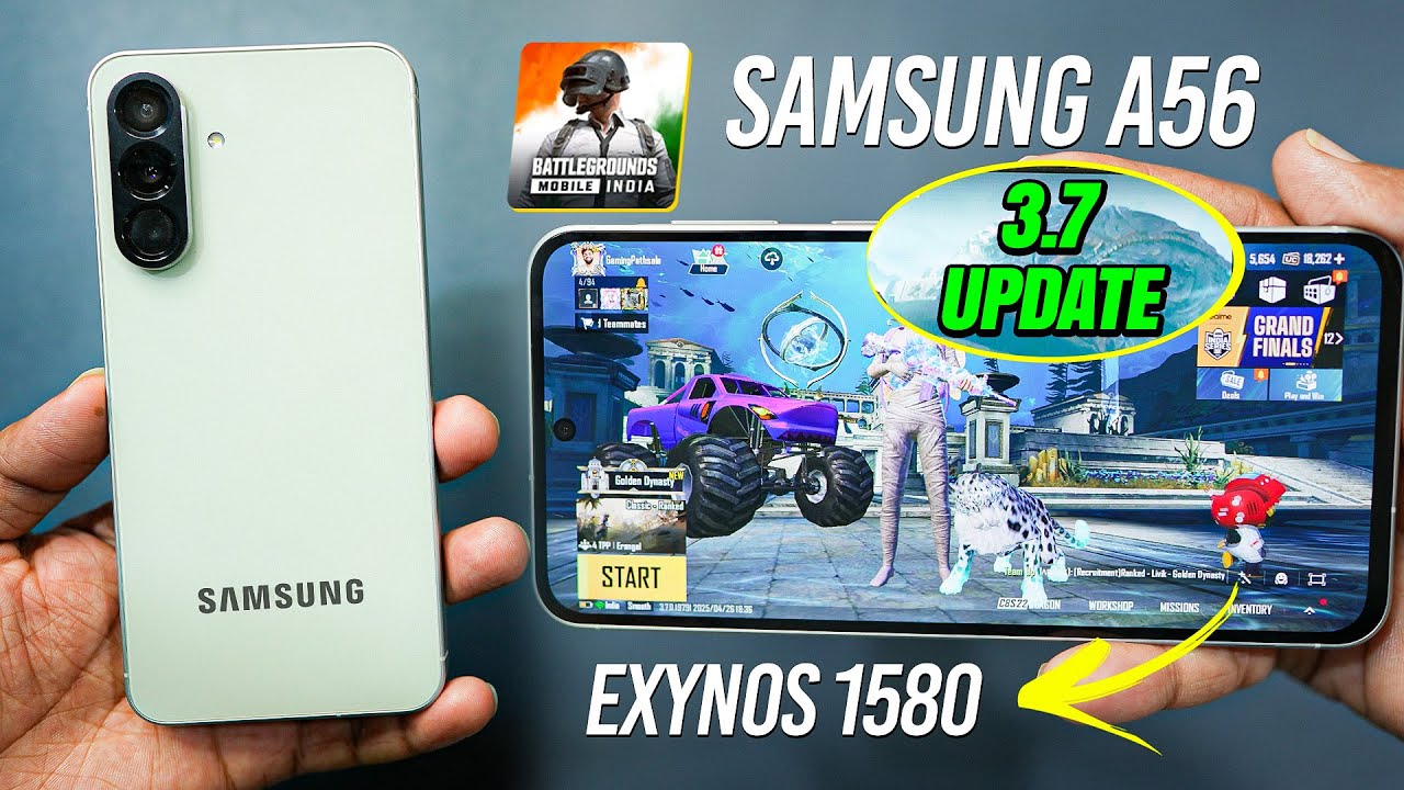 Samsung A56 - BGMI Test with FPS Meter 🔥 Heating & Battery Drain