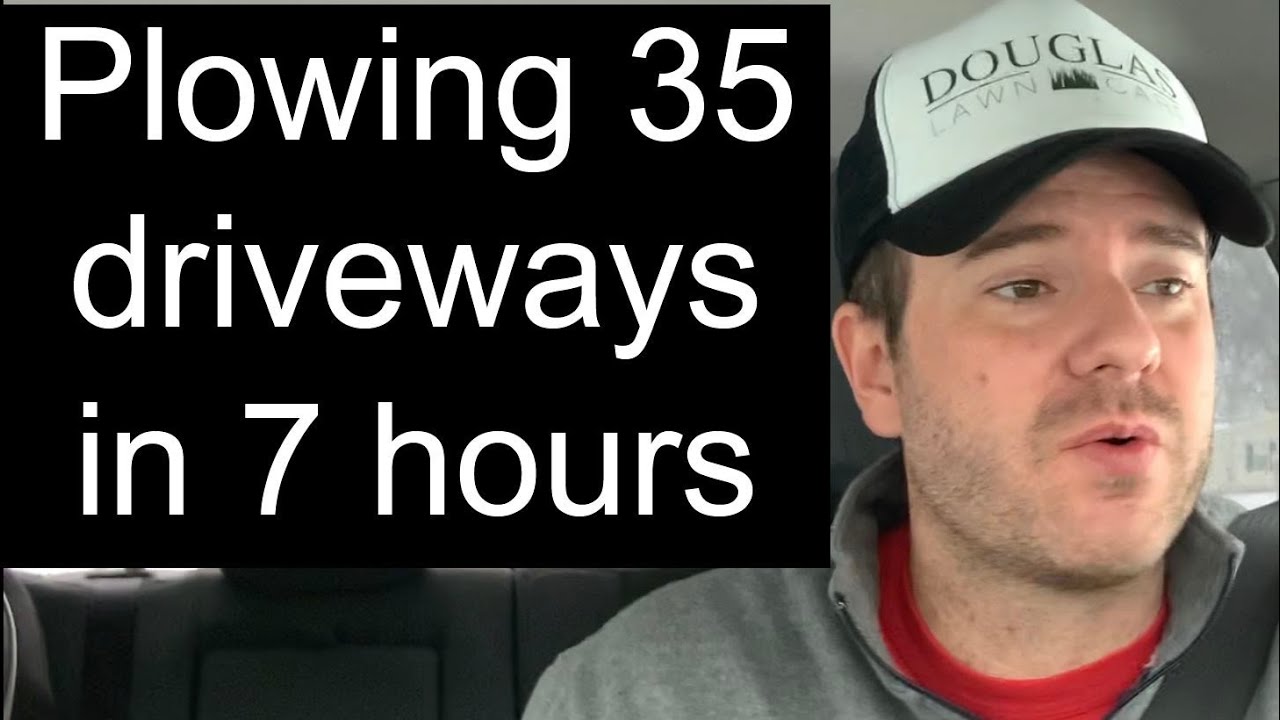Snow Plowing 35 Driveways in 7 Hours