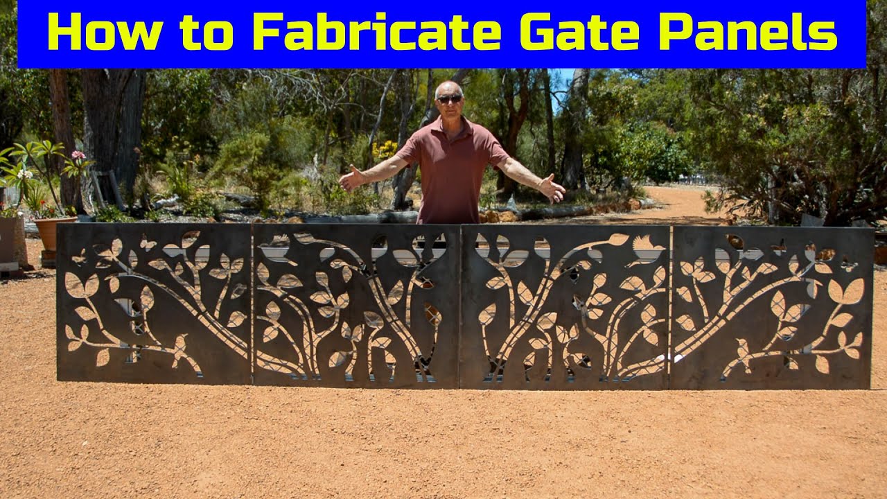 How To Fabricate Gate Panels | Including 1 That's Bigger Than My CNC Plasma Cutting Table