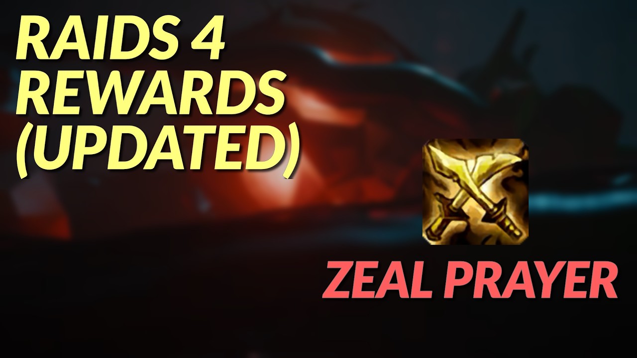 Raids 4 Rewards (Updated) Review - NEW Melee Prayer