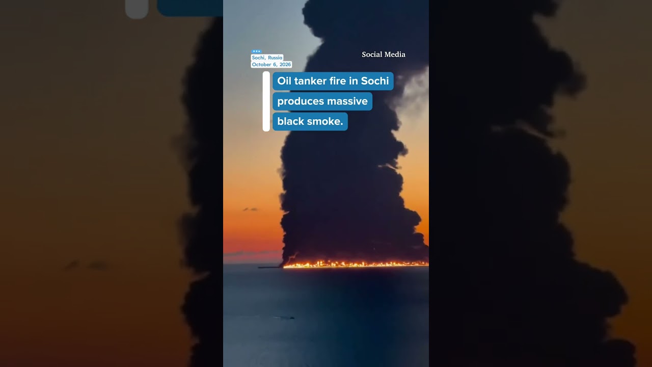 What Just Happened in Sochi? Oil Tanker Explosion Caught on Tape #Sochi #News #Explosion