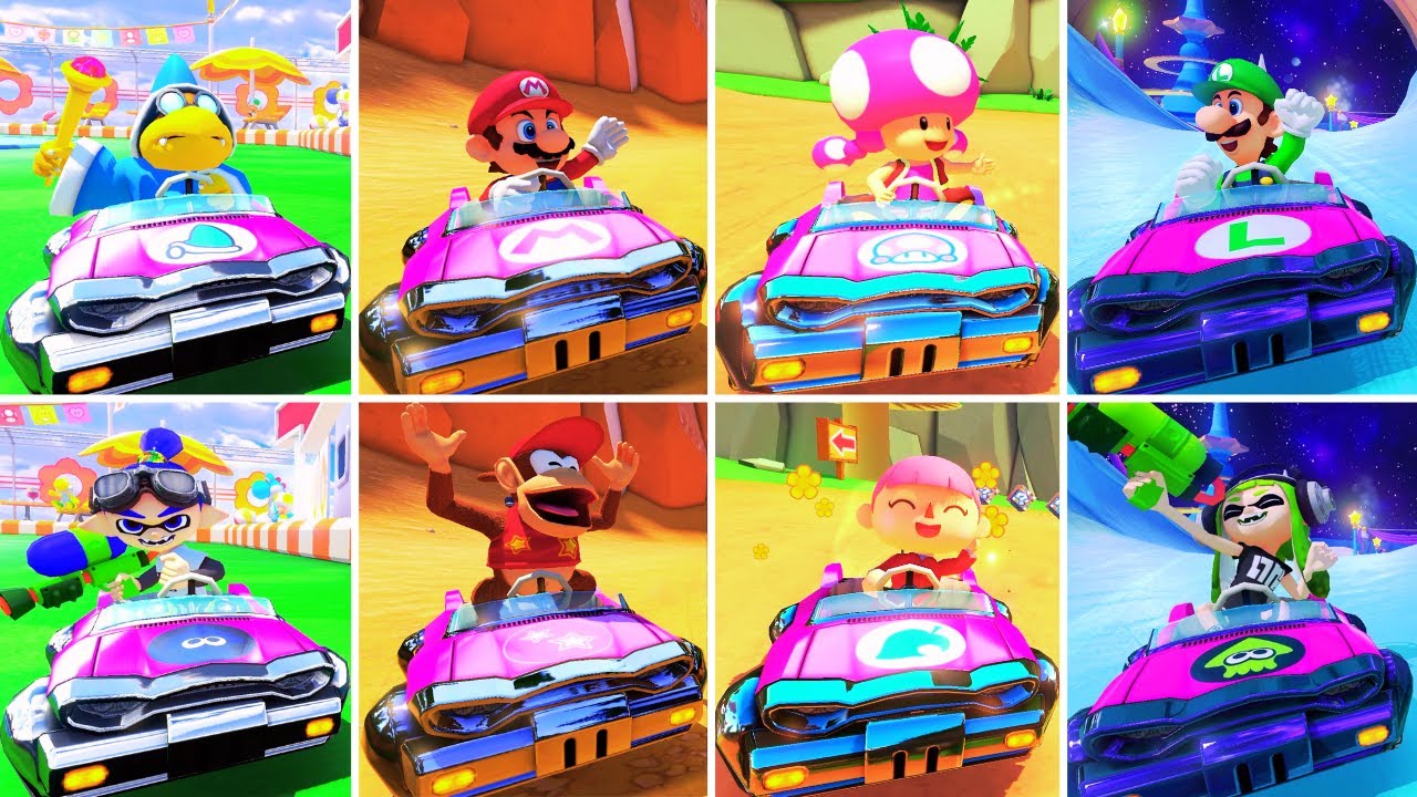 Every Character's WIN ANIMATION in Mario Kart 8 Deluxe