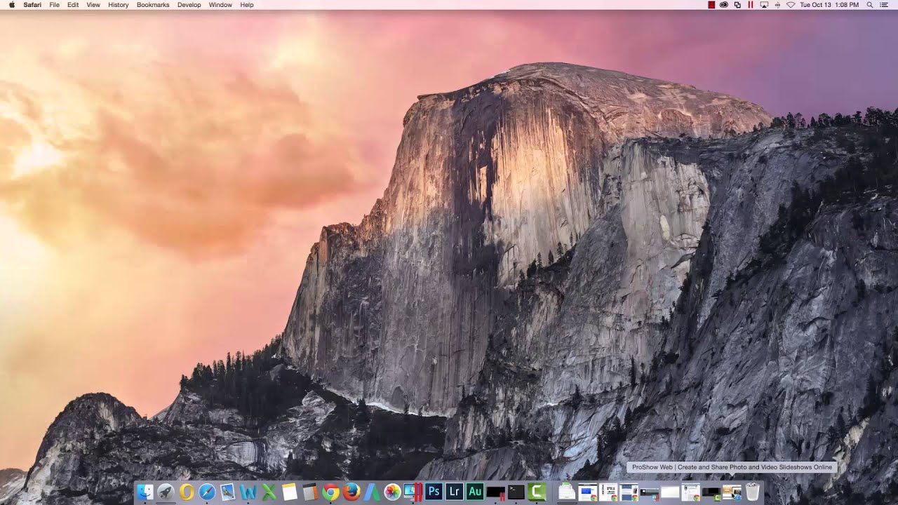 Using ProShow Web on a Mac