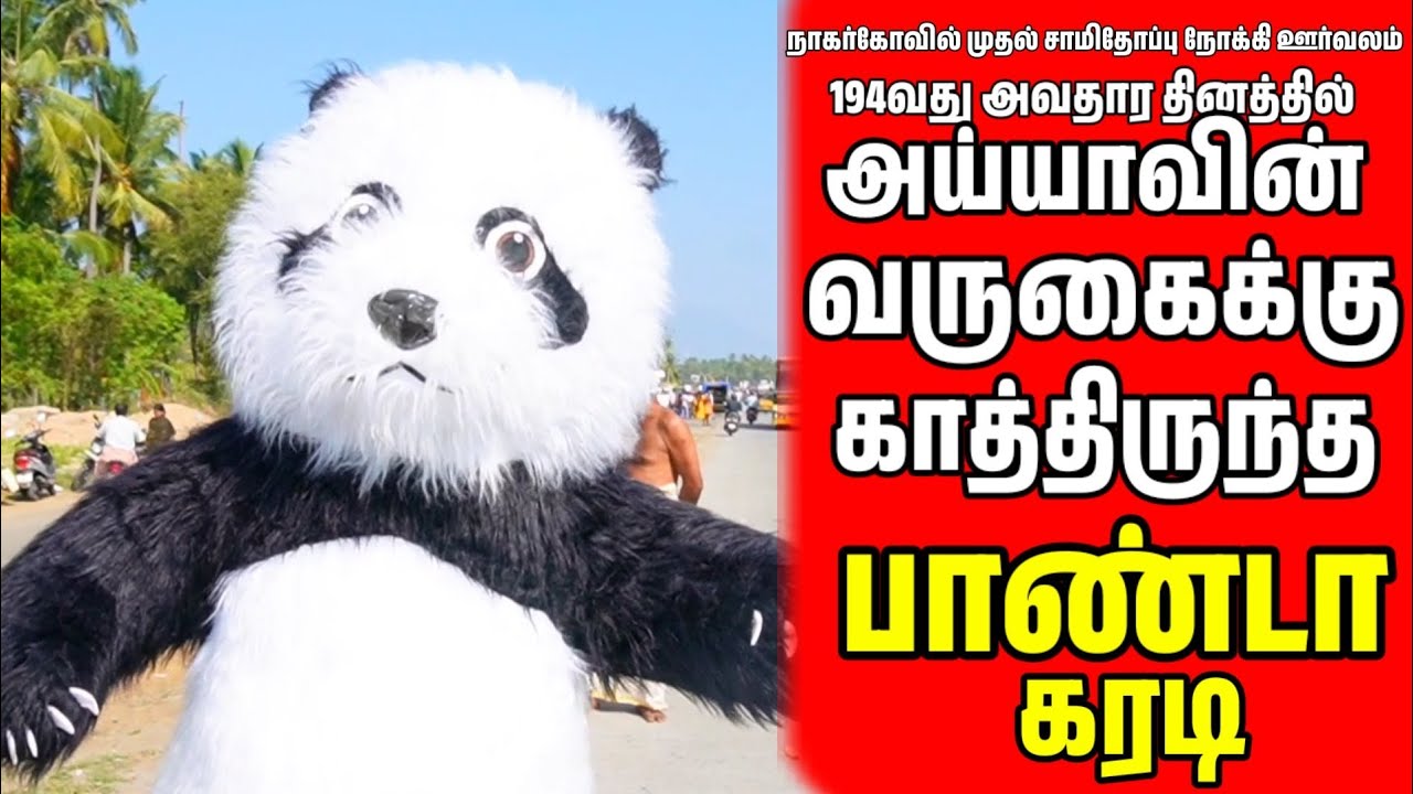 அவதாரதினத்தில் அய்யாவின் வருகைக்கு காத்திருந்த பாண்டா கரடி | Ayya avathara day festival 2026