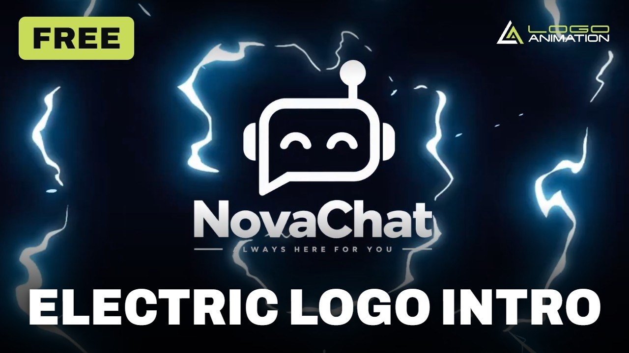Free Electric Logo Intro Template | Lightning Burst | No Watermark