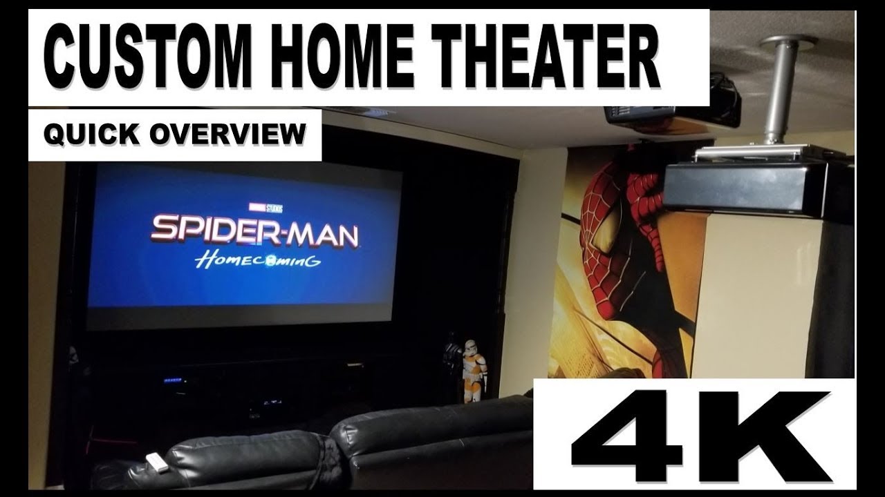 Home Theater DYI, 4K Projector, 120&rdquo; Screen, SVS PB-1000 Sub, Martin Logan Speakers &ndash; Overview in 4K