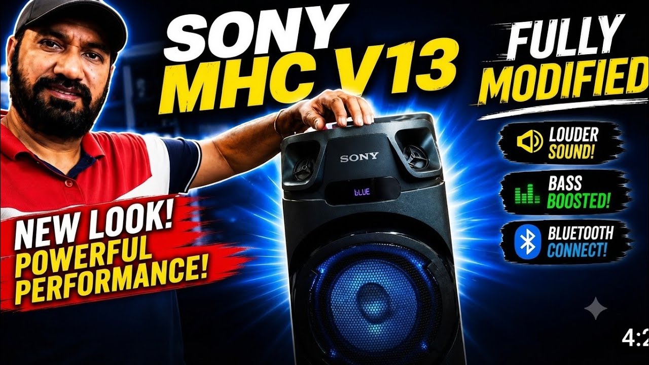 SONY  MHC V13 fully modified.
