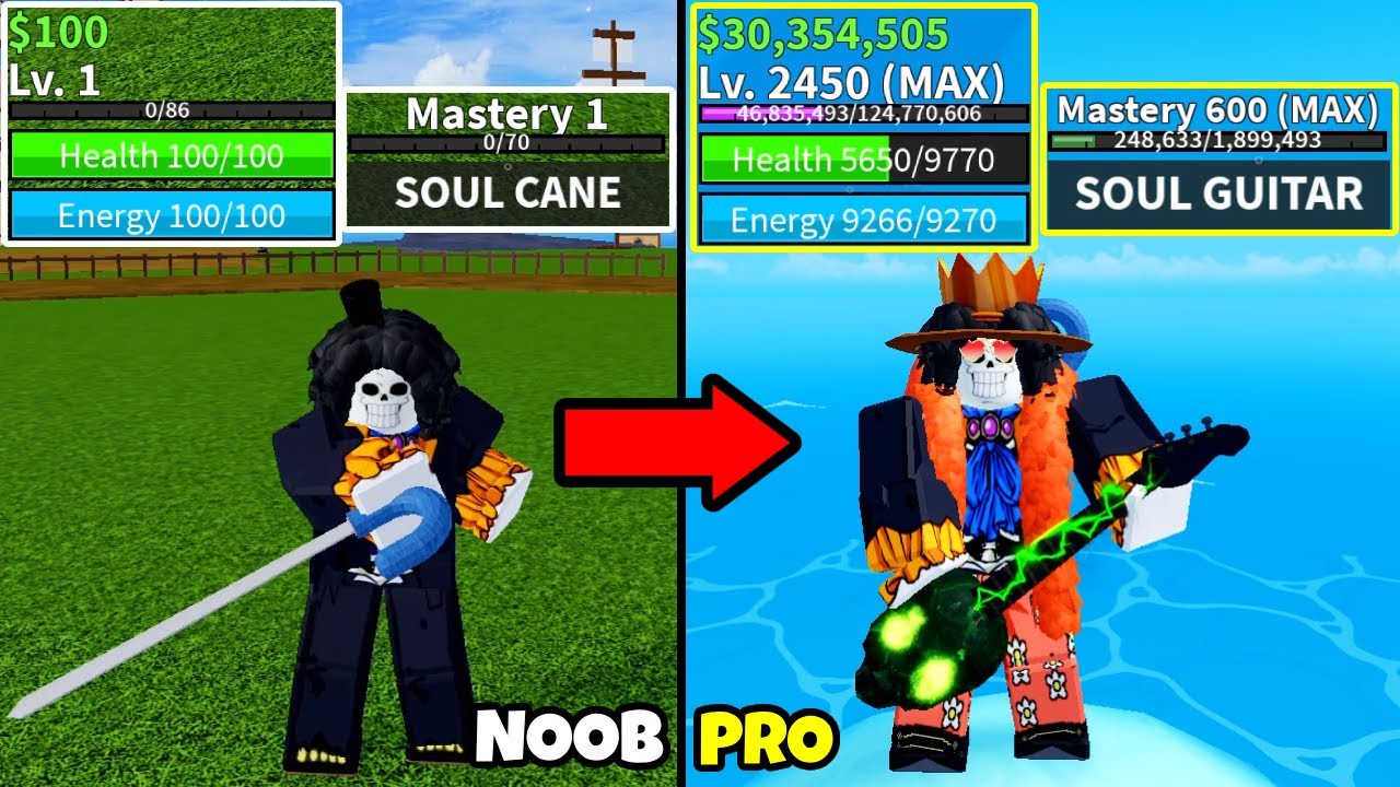 Beating Blox Fruits as Brook! Lvl 1 to Max Lvl Noob to Pro in Blox Fruits!