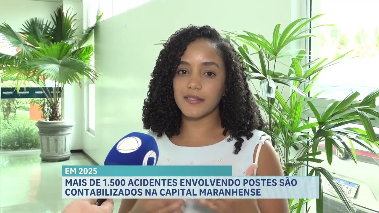 Quase 2 mil acidentes envolvendo postes são contabilizados em São Luís no ano 2025