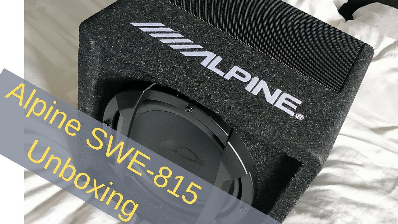 Unboxing Alpine SWE-815 - This sub has everything