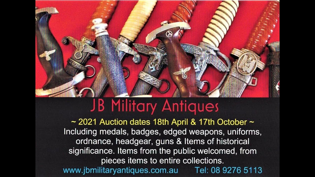 JB Military Antiques - Preview 16th and 17th of October Specialist Militaria Auction