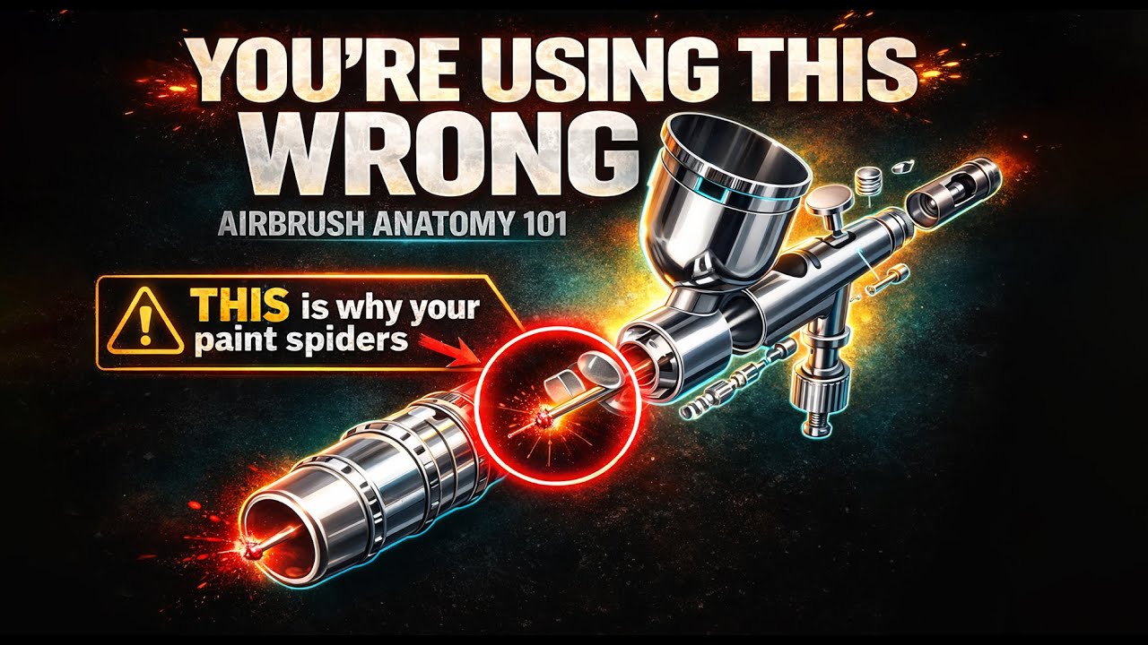 YOU’RE USING THIS WRONG: AIRBRUSH ANATOMY 101: What Every Beginner Must Know!