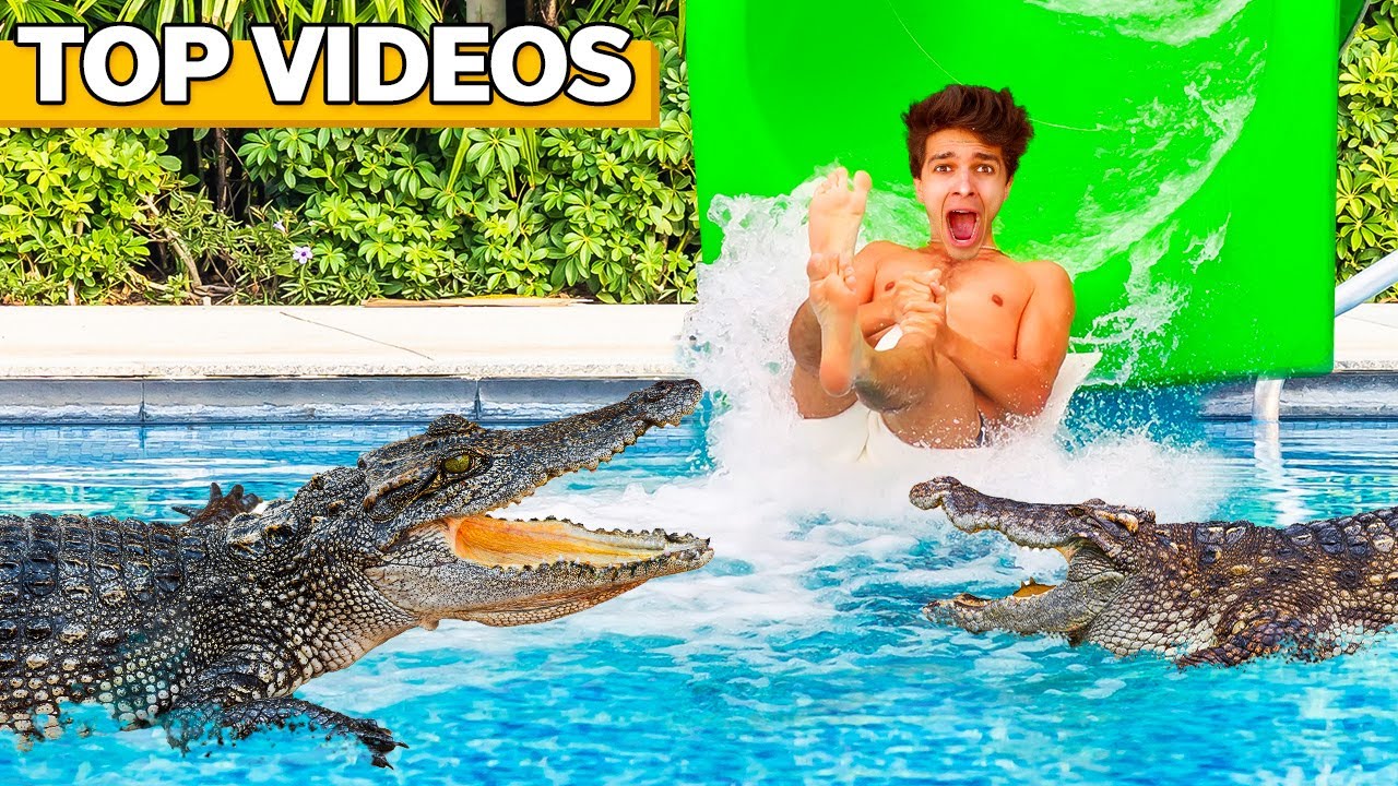 Extreme WATERPARK CHALLENGES! | Brent Rivera