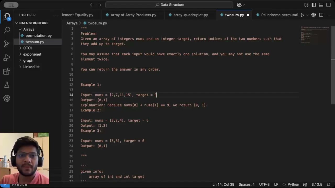 Two_Sum solution | Brute force and optimal approach | Leetcode | Data Structure