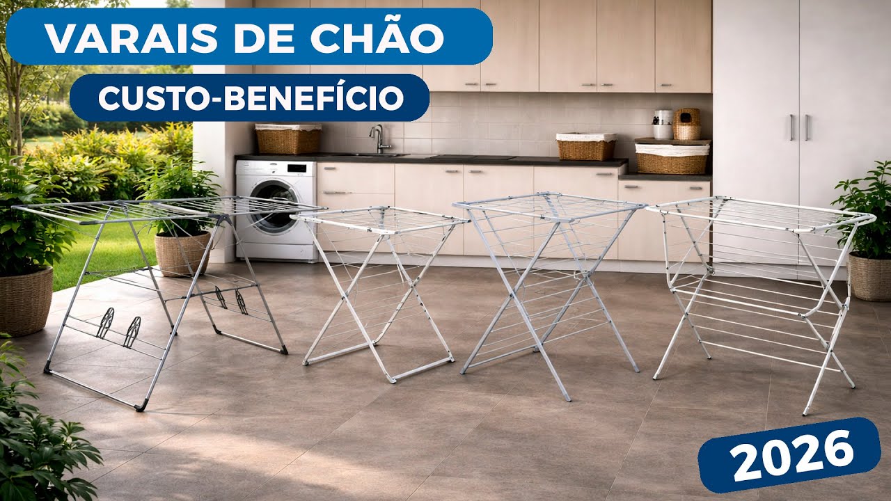 Esses São Os Top 5 Melhores Varais de Chão Custo-benefício em 2026