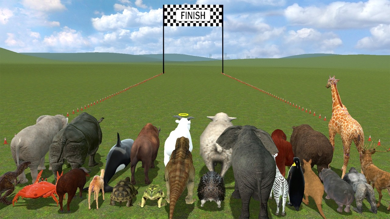 Every Animal Races to the Finish Line&hellip; Who Wins? (GMod)