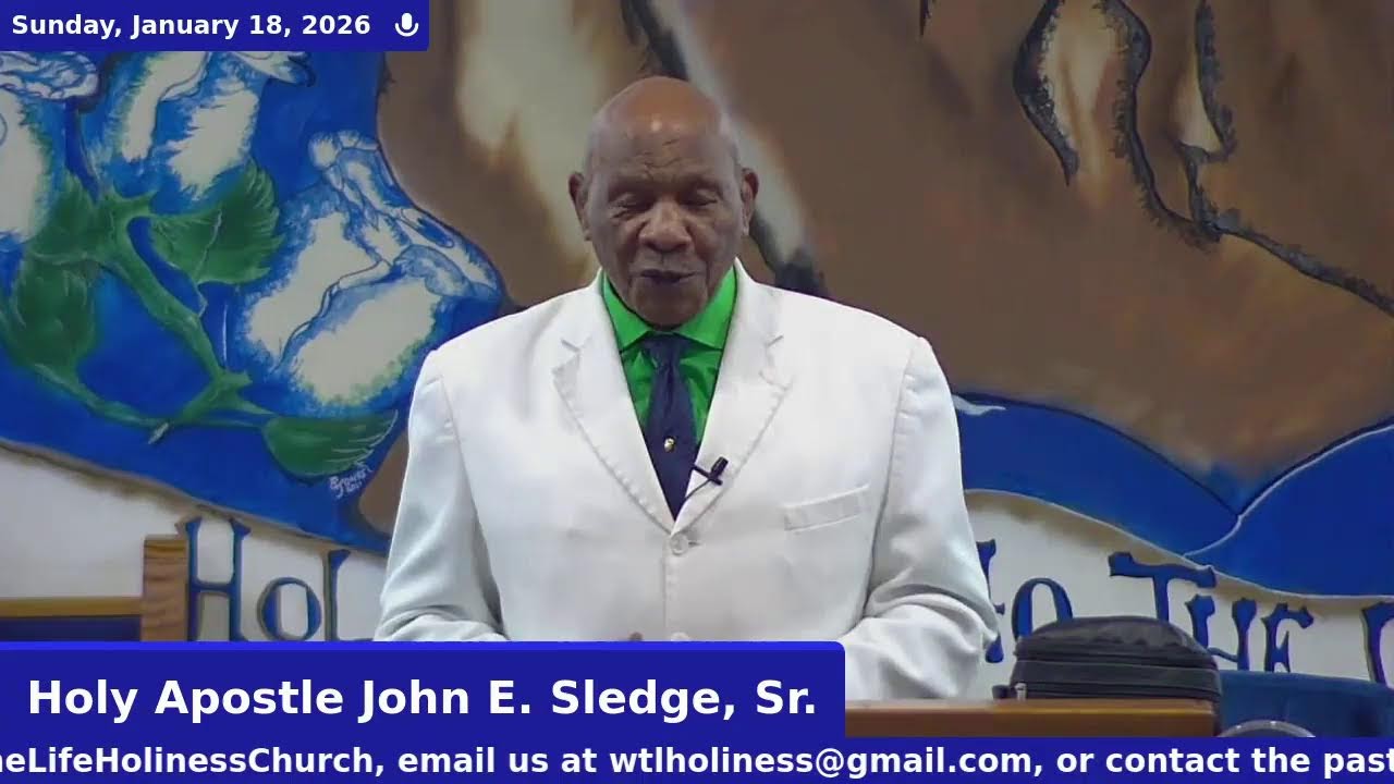 Holy Apostle John E. Sledge, Sr. - 1/18/2026