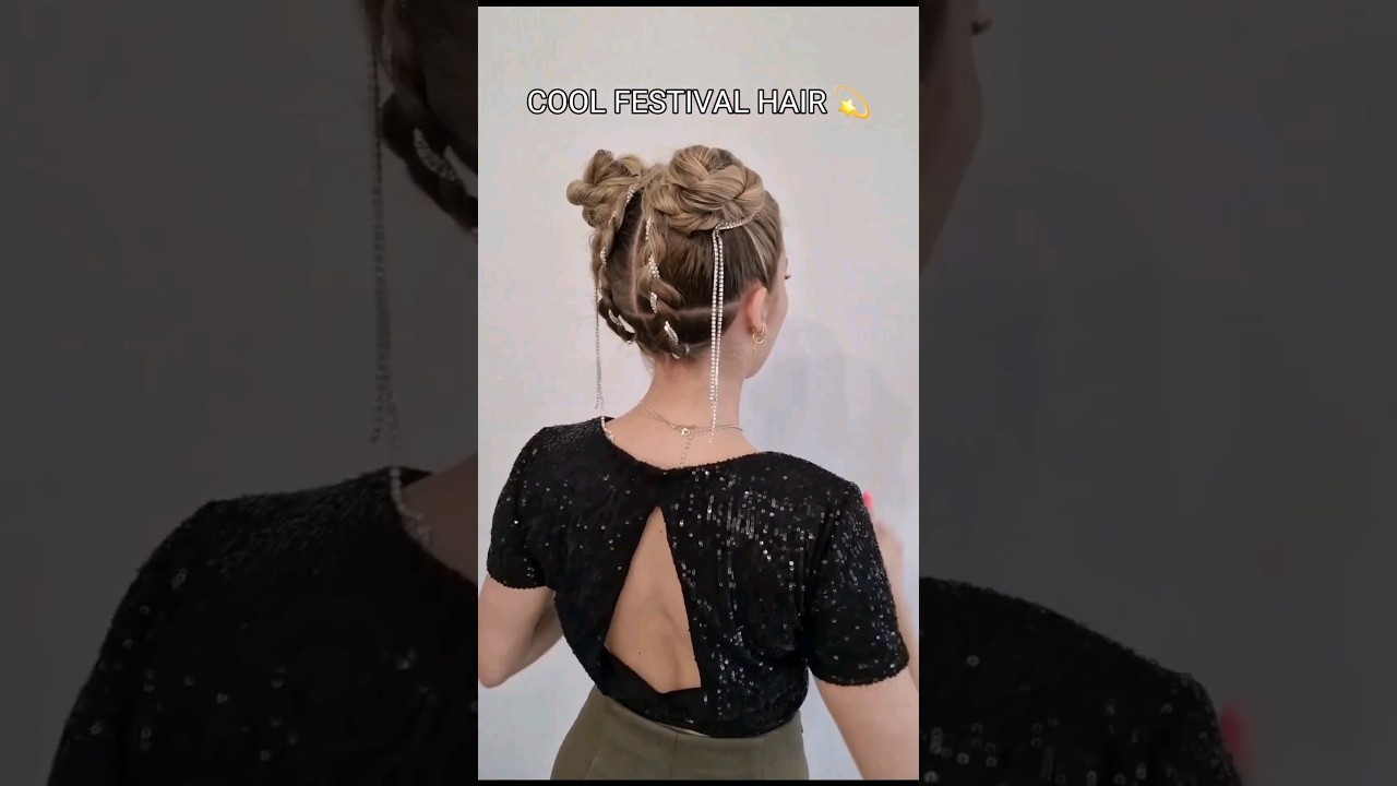 Viac inspo na IG: @makeupartist_skcz 💫 #hairstyle #&uacute;česy #hairtutorial #festival
