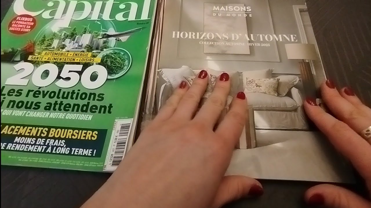 Feuilletage ASMR + chuchotements doux | ASMR Page Flipping & Gentle Whispering