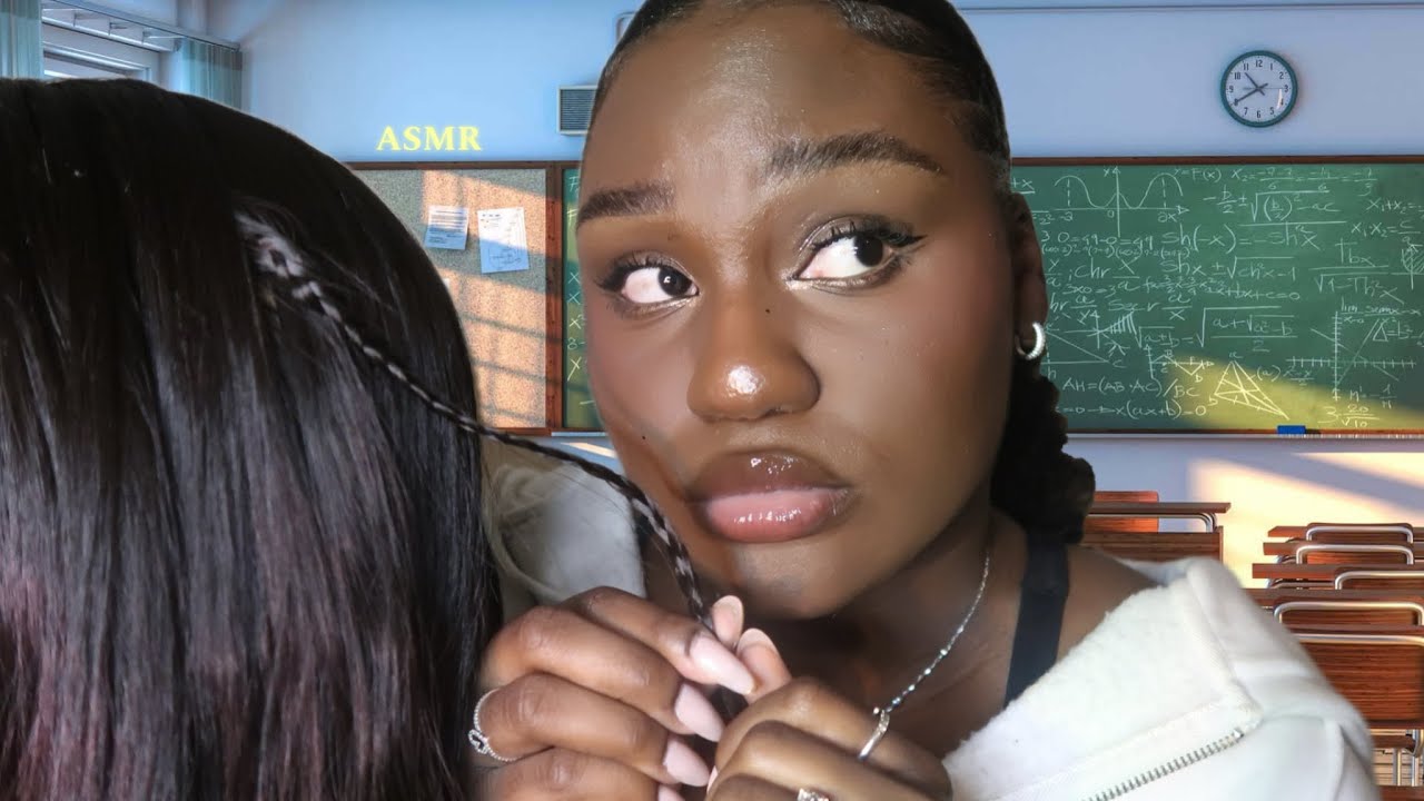ASMR | The Girl In The Back Of The Class SNEAKILY Plays With Your Hair In The STRICT Teachers Class!