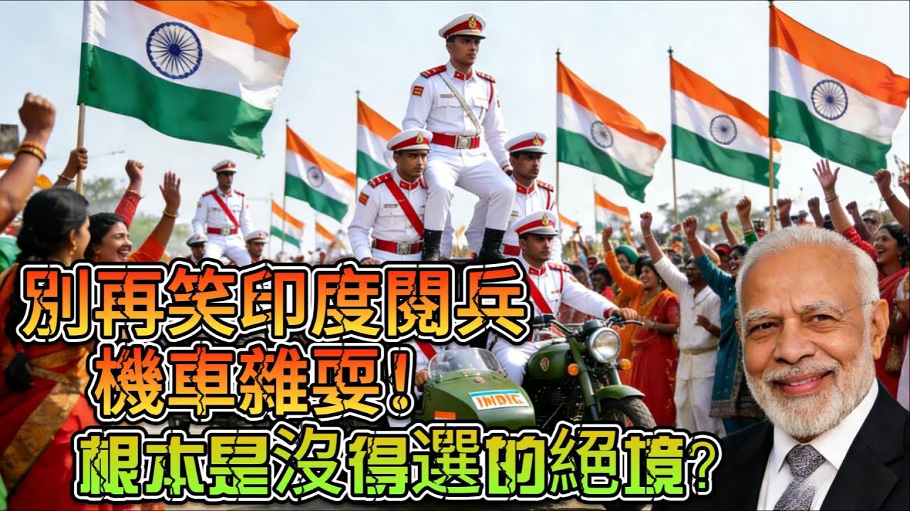 別再笑印度閱兵機車雜耍！因为根本是沒得選的絕境？