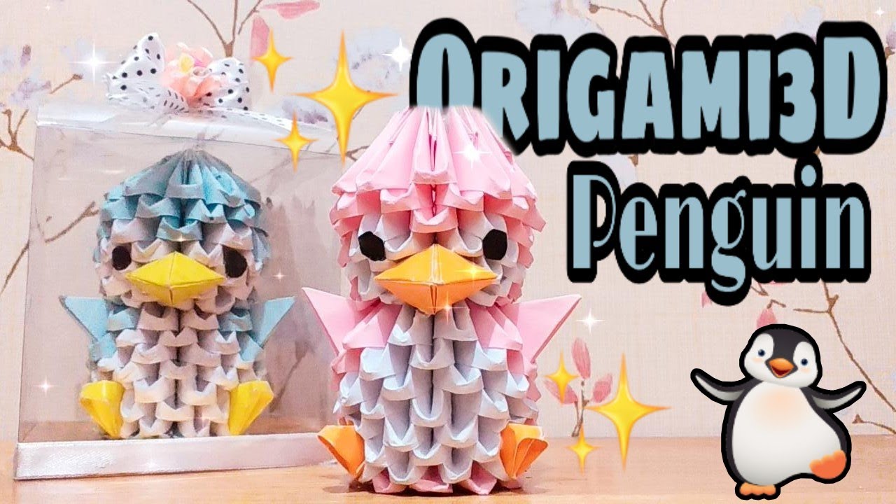 CARA MEMBUAT BONEKA KERTAS PINGUIN | ORIGAMI 3D PENGUIN | DARI KERTAS BEKAS | BONEKA KERTAS HANDMADE