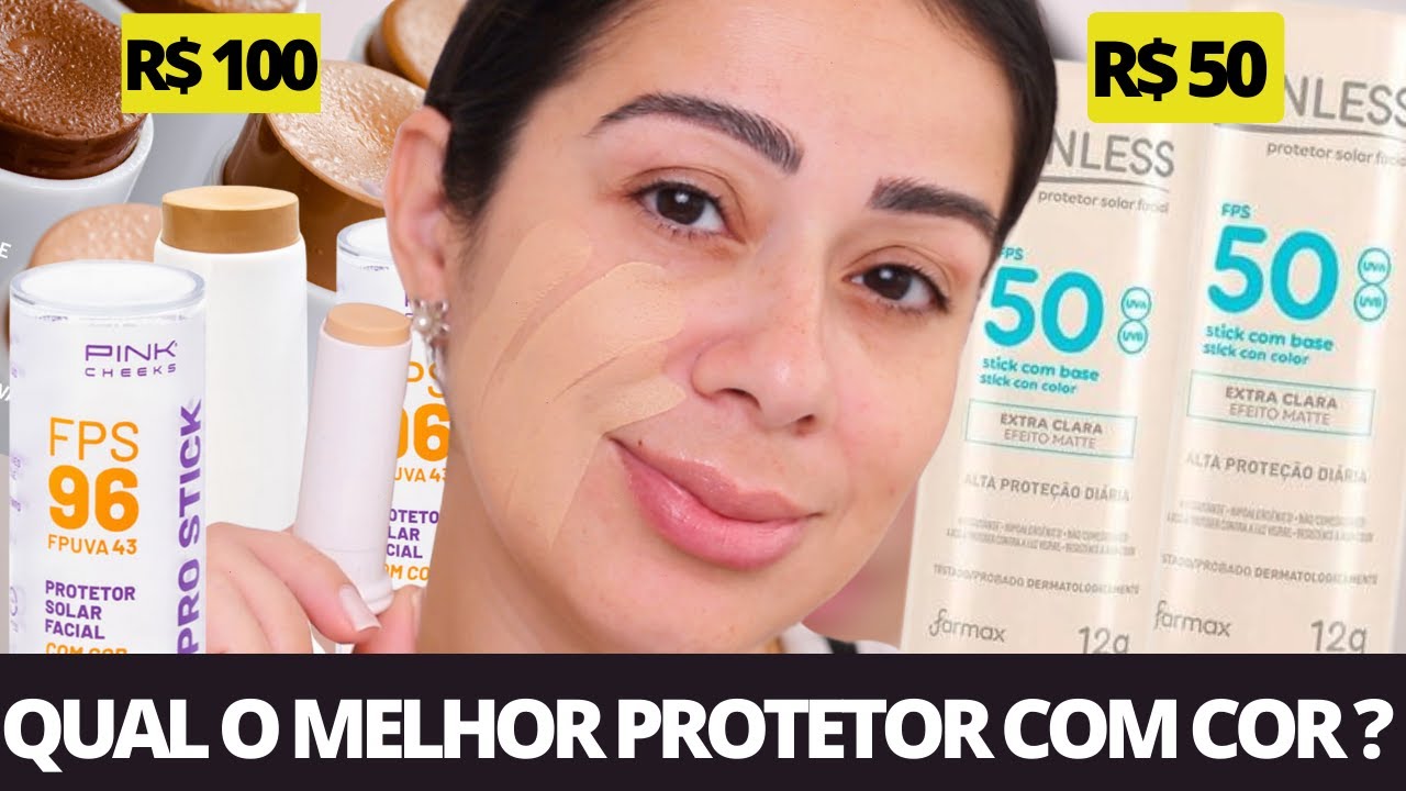 PROTETOR COM COR em Stick | Pink Cheeks vs Sunless, Qual comprar? @Tour da Beleza