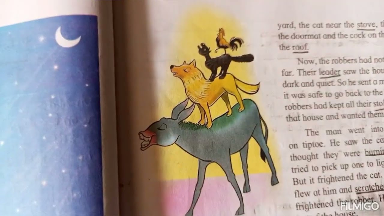 3 rd English #27. The Bremen Town Musicians # Marathi Explanation # English medium # SSC Board 