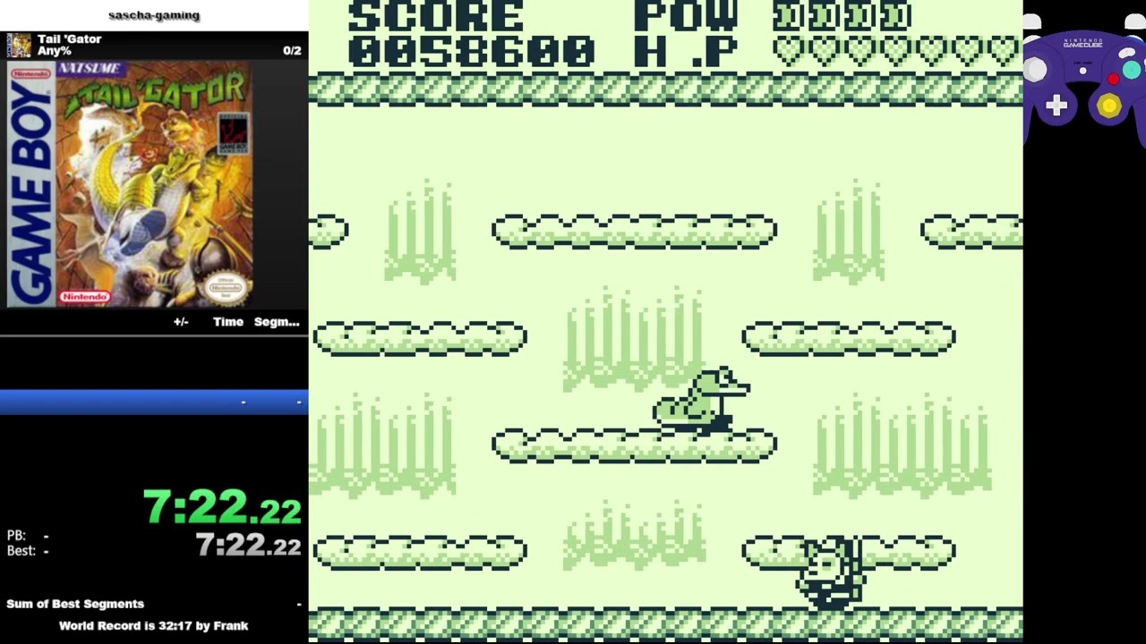 Tail 'Gator | Any% in 56min:57sec (45/576)