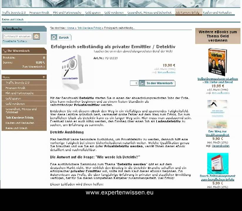 Selbstständig als Detektiv / privater Ermittler