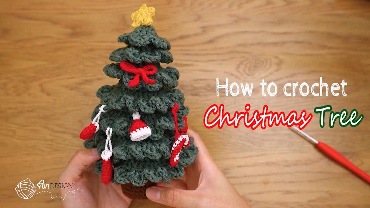 🎄Make you own Christmas tree crochet | 圣诞树钩针编织