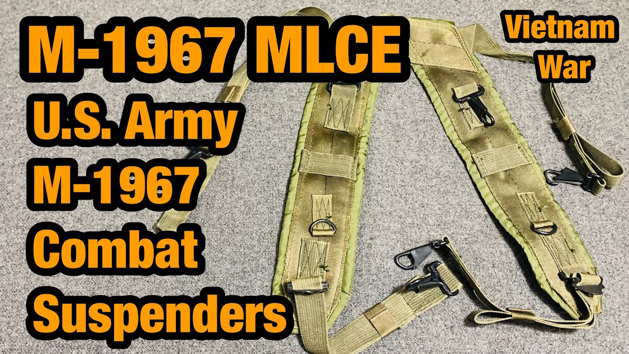 M-1967 MLCE Web Gear, Combat Suspenders, Vietnam