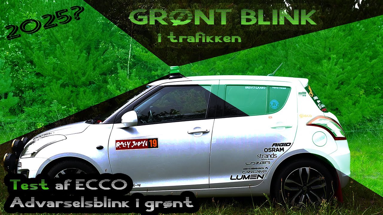 Grønt Blink i trafikken, i 2025? - Test af Ecco Grønt advarselsblink (Magnet-beacon)