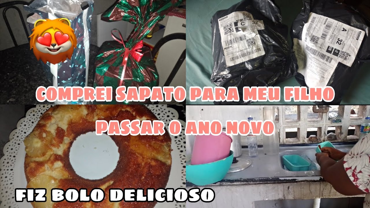 COMPREI SAPATO PARA MEU FILHO PASSAR O ANO NOVO NA SHOPPING VEIO BOM😱? FIZ BOLO DE ABACAXI DELICIOSO