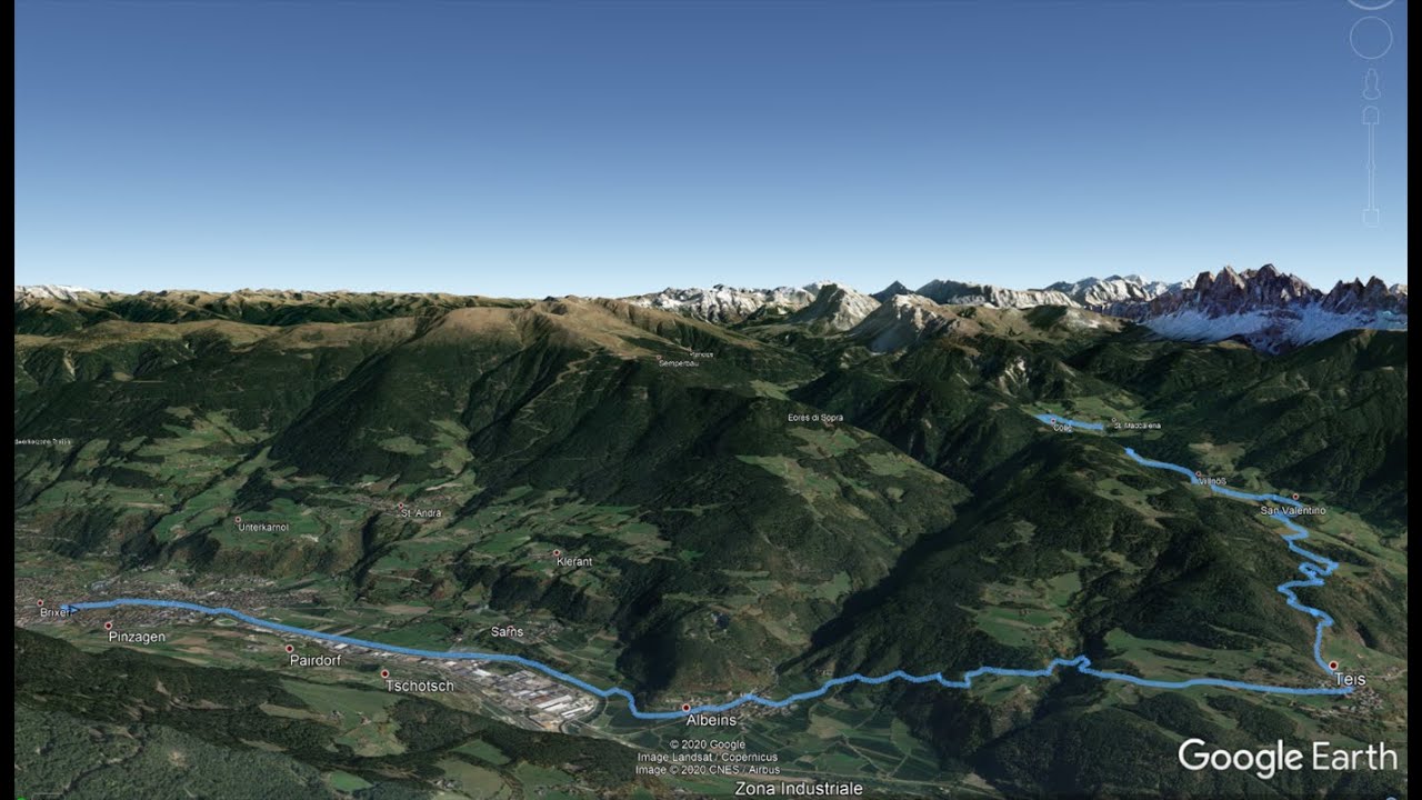 Villn&ouml;ss Dolomiten Run - Strecke 3D Video