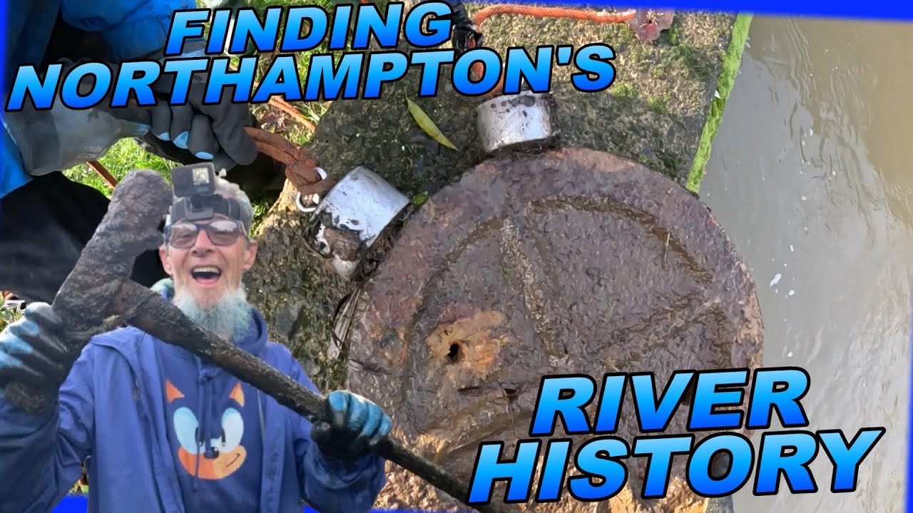 What a Century of Dumping in the River Nene looks like, magnet fishing cleaning the waterways