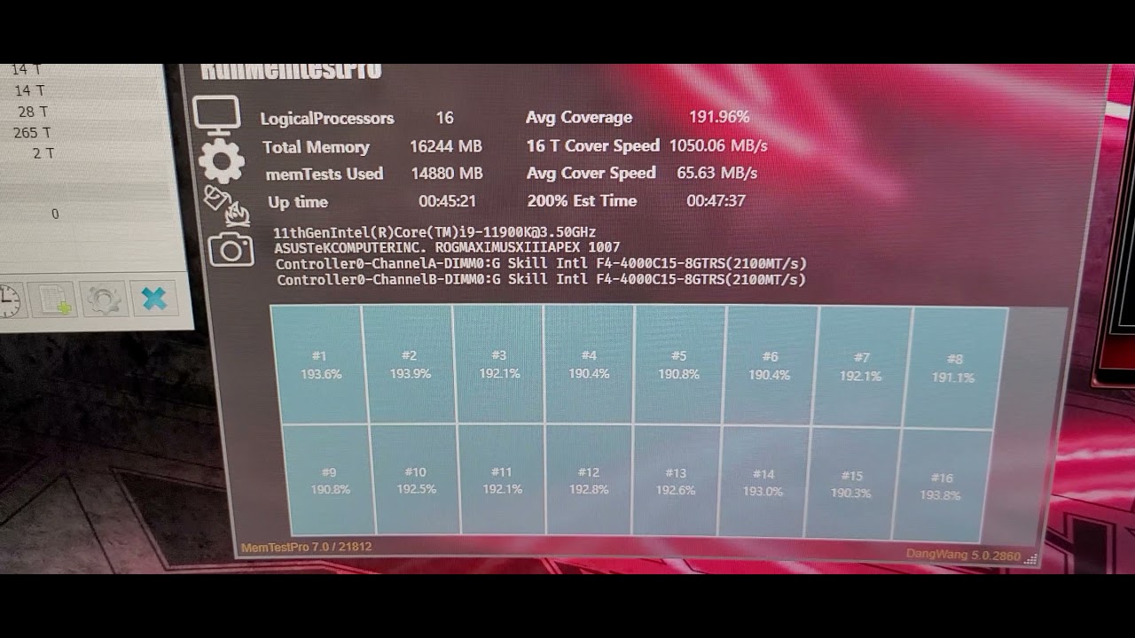 Gear 1 4000Mhz-CL14 voltage optimization (11900K + Z590 Apex)