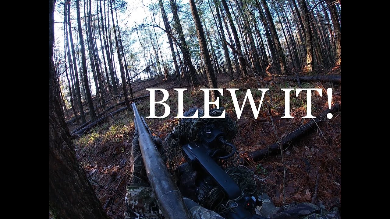 TURKEY HUNTING ALABAMA GOBBLER - BLEW IT!
