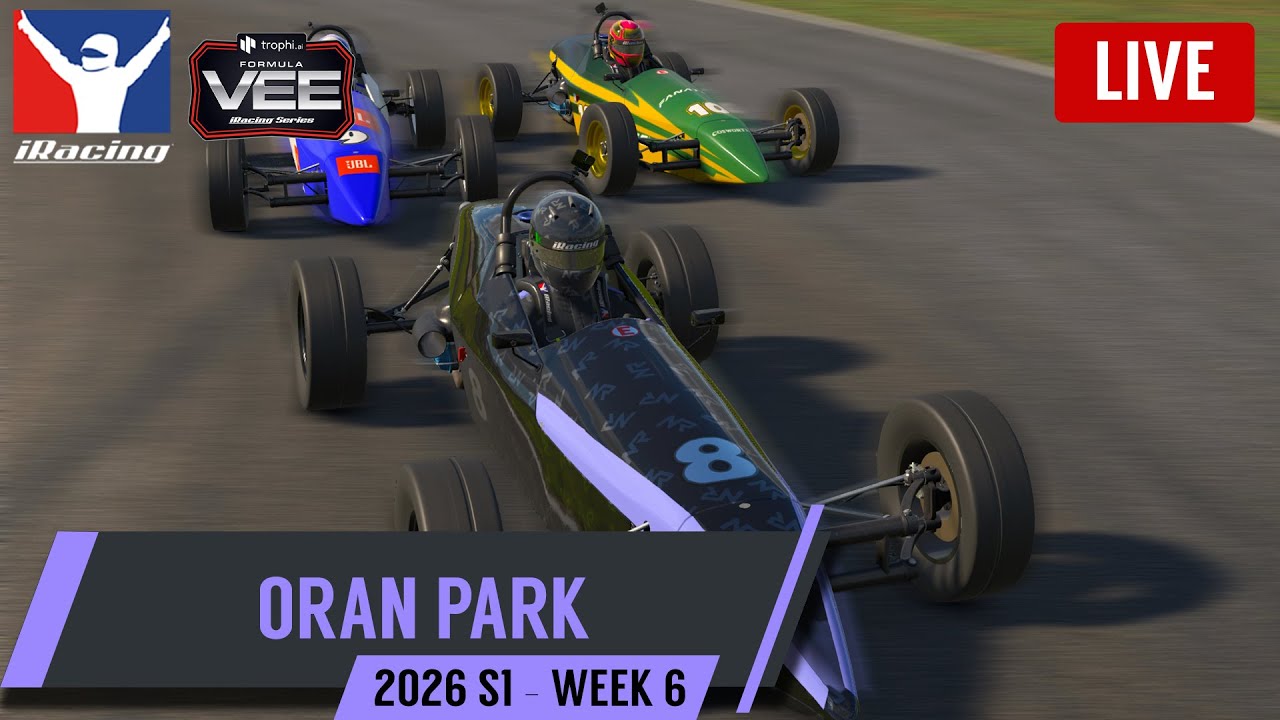 🔴LIVE | iRacing Season 1 2026, Week 6 | Formula Vee Racing @ Oran Park