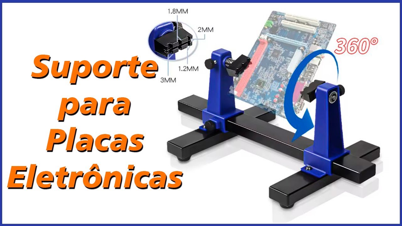 Esse SUPORTE 360º vai mudar sua bancada de ELETRÔNICA! Montagem e Medidas