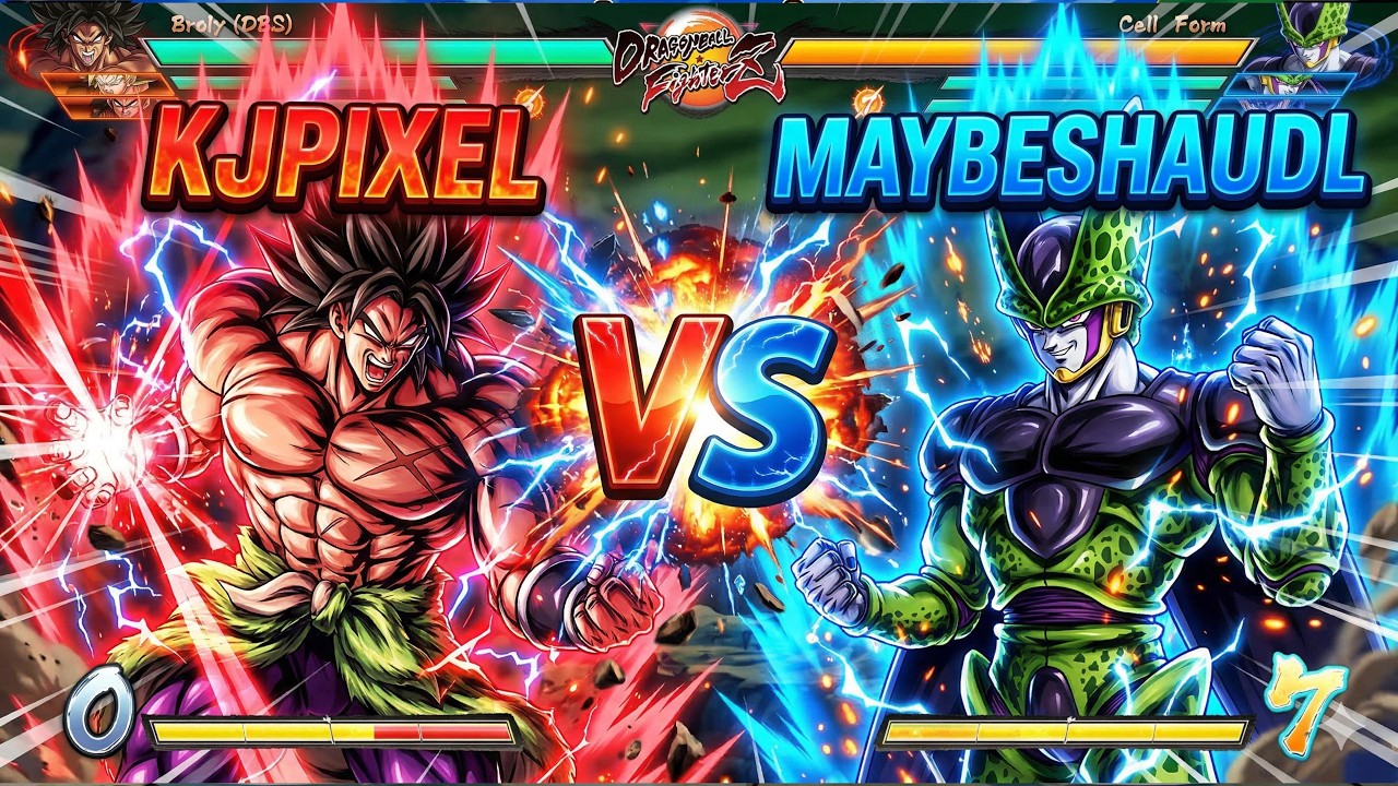KJPIXEL VS MAYBESHAUDL | Dragon Ball FighterZ 