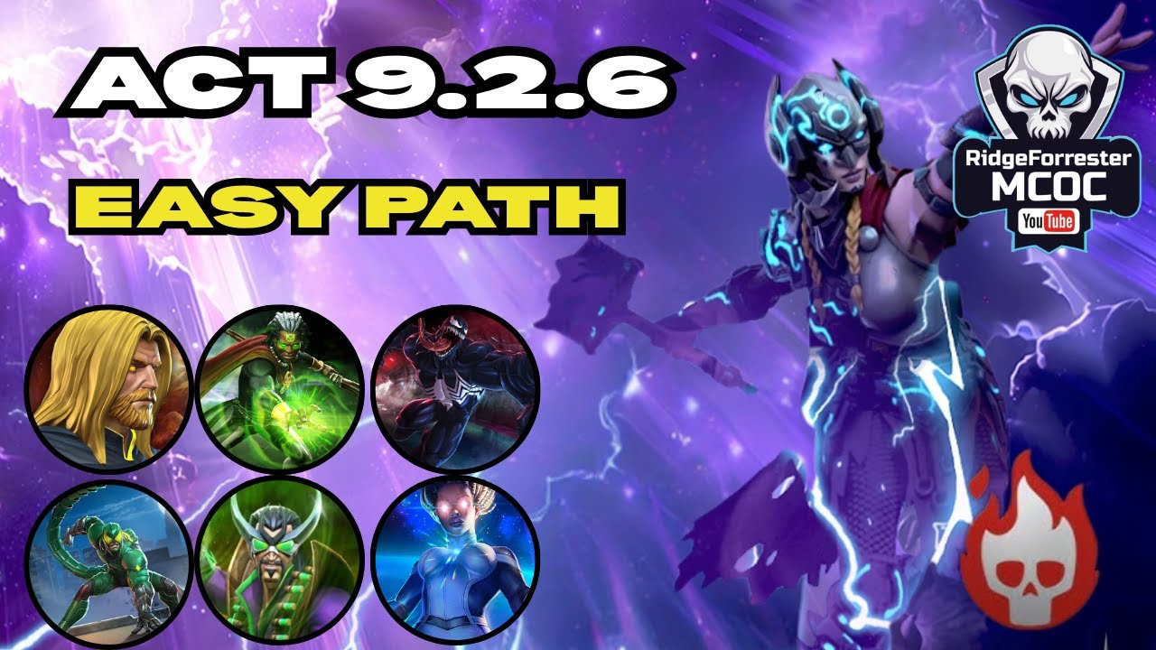 The EASIEST PATH in ACT 9.2.6 | LOTAN BOSS | - Marvel Contest of Champions