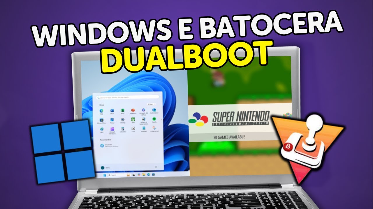 DUALBOOT: BATOCERA e WINDOWS no MESMO DISCO (SSD/HD) | GUIA COMPLETO 2025