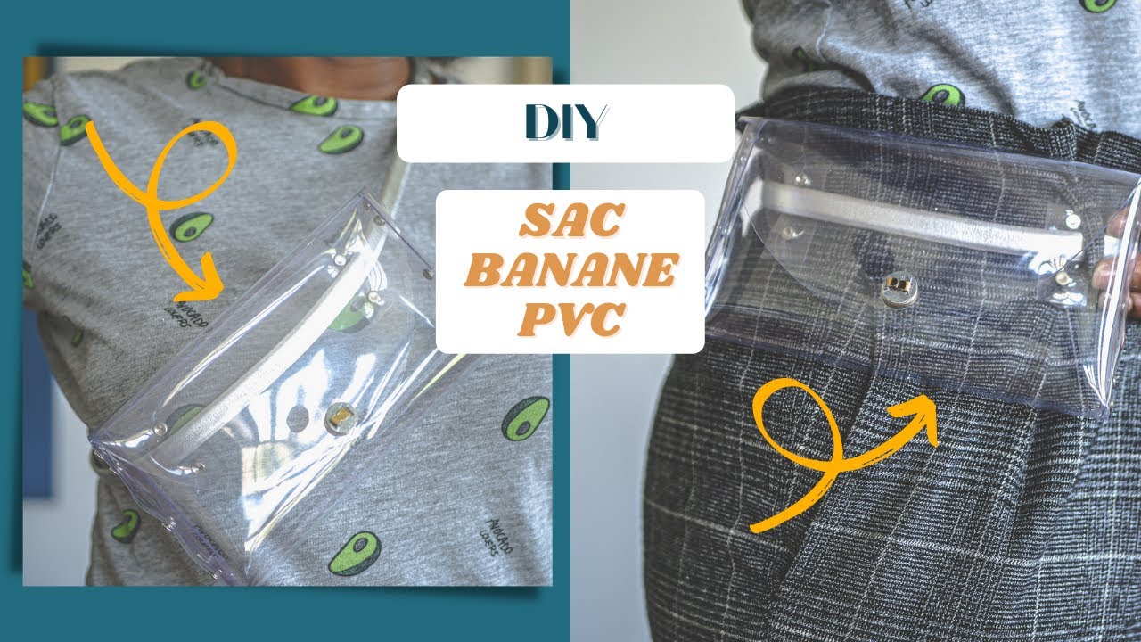 Sac banane transparent PVC (sans couture)