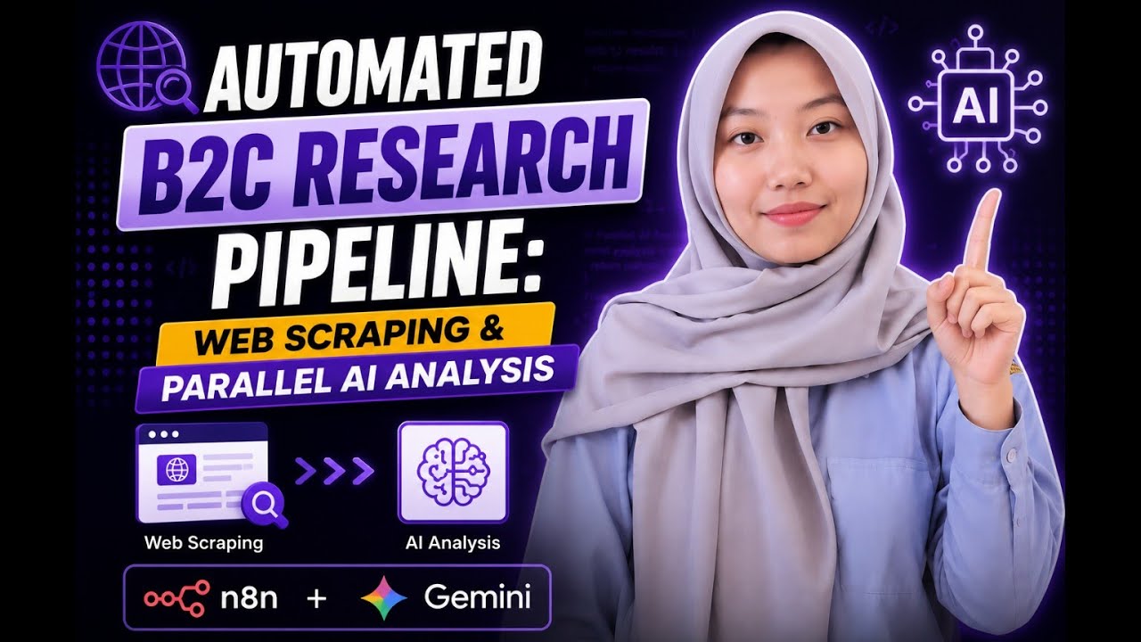 Automated B2C Research Pipeline: Web Scraping & Parallel AI Analysis | n8n + Gemini