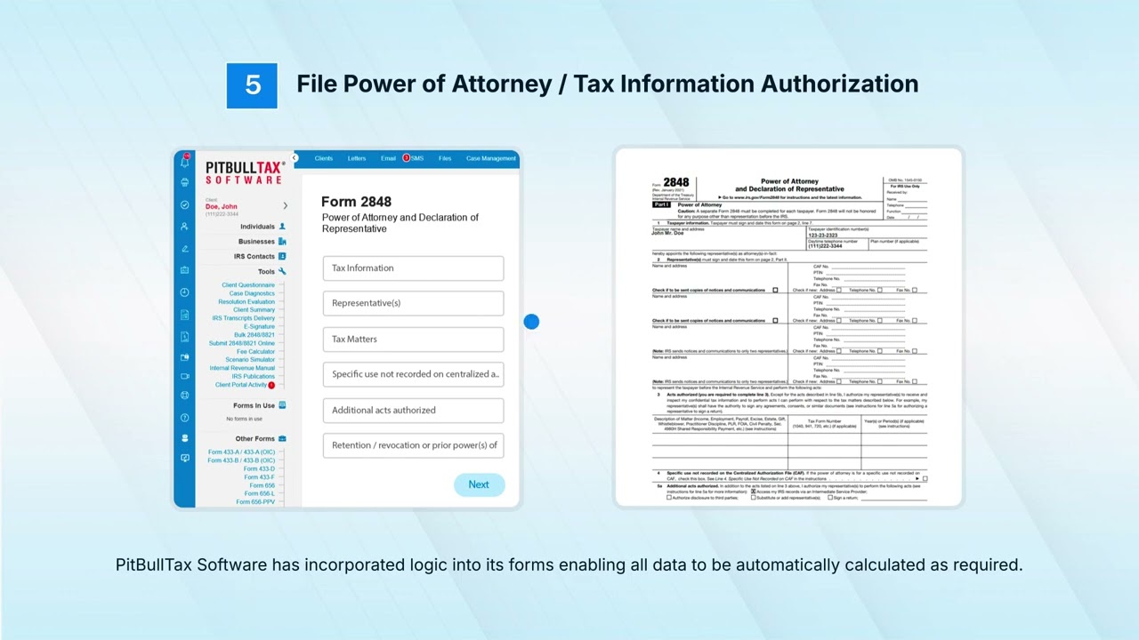 PitBullTax - The Ultimate IRS Tax Resolution Software for CPAs, EAs, and Tax Attorneys
