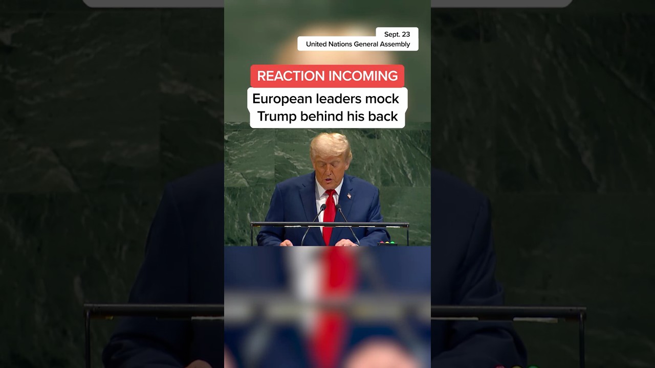 European leaders mock Trump behind his back